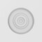 Ekena Millwork Standard Sedgwick Bullseye Rosette with Square Edge, 3"W x 3"H x 3/4"P ROSP030X030X075SDG02 - alternate 2